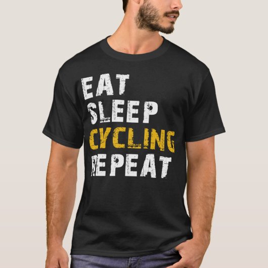 Eet de slaapcyclus herhalen t-shirt (Voorkant)