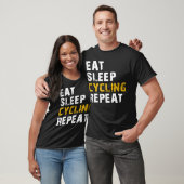Eet de slaapcyclus herhalen t-shirt (Unisex)