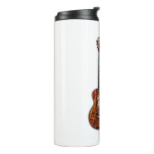 Eet de slaapgitaar herhalen.  kleurrijk thermosbeker (Gedraaid links)