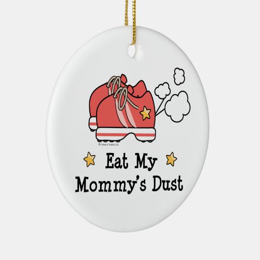 Eet de stofversiering van mijn mama. keramisch ornament (Rechts)