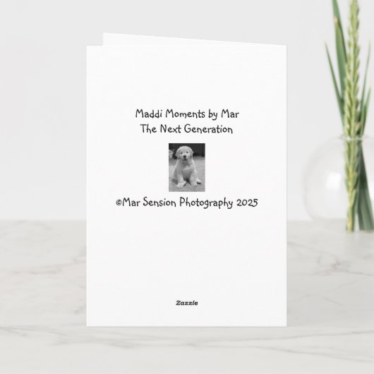 Eet de verjaardagstaart bedankkaart (Achterkant)