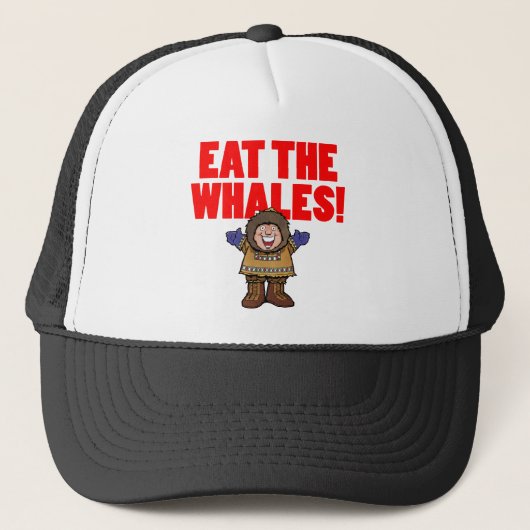 Eet de walvissen trucker pet (Voorkant)
