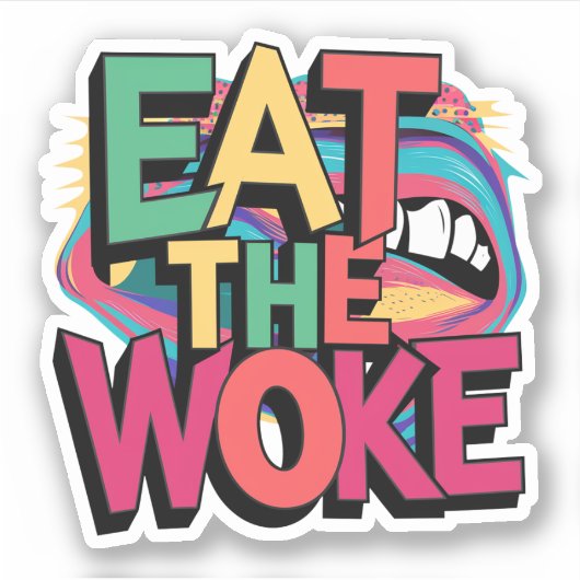 Eet de Woke Stickers (Voorkant)