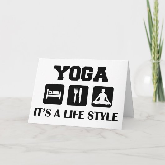 Eet de Yoga van de Slaap Kaart (Voorkant)