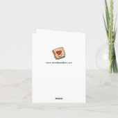 Eet dessert eerste notitiekaart (Achterkant)