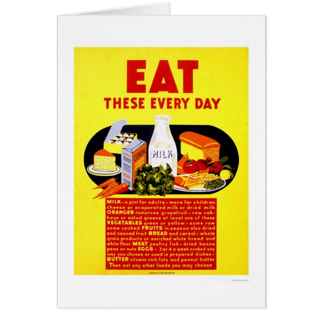 Eet deze Elke Dag 1942 WPA (Voorkant)