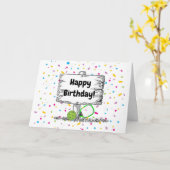 Eet, Dink en wees vrolijk! Kaart (Gele Bloem)