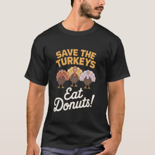 Eet donuts grappig T-shirt