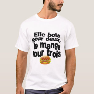 eet drie twee humor: cithamburger droog s t-shirt