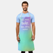 Eet, Drink, bake, Love, Slaap, Herhaal Schort (Gedragen)