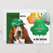 Eet, Drink & BE Irish St. Patrick's Day Party Kaart (Voorkant)