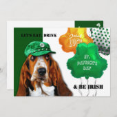 Eet, Drink & BE Irish St. Patrick's Day Party Kaart (Voorkant / Achterkant)