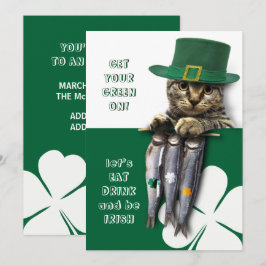 Eet, Drink & BE Irish St. Patrick's Day Party Kaart