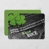 Eet, Drink & BE Irish St. Patrick's Day Party Kaart (Voorkant / Achterkant)