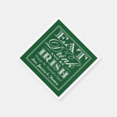 Eet, Drink & BE Irish St. Patrick's Day Servetten (Hoek)