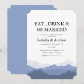 Eet Drink & Be Married Mountain Repetisal Diner Kaart (Voorkant / Achterkant)