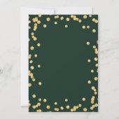 Eet, Drink Be Merry Gold Glitter Xmas Ribbon Groen Kaart (Achterkant)