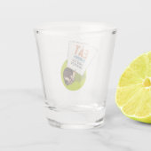 Eet Drink & Be Merry Hedgehog Picket Sign Shot Glas (Achterkant)