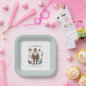 Eet Drink Be Merry Nordic Santa Christmas Papieren Bordje (Feest)