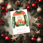 Eet Drink & Be Ugly Sweater Kerstfeest Kaart