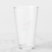 EET. DRINK. BEACH. droogtrommel Glas (Achterkant)