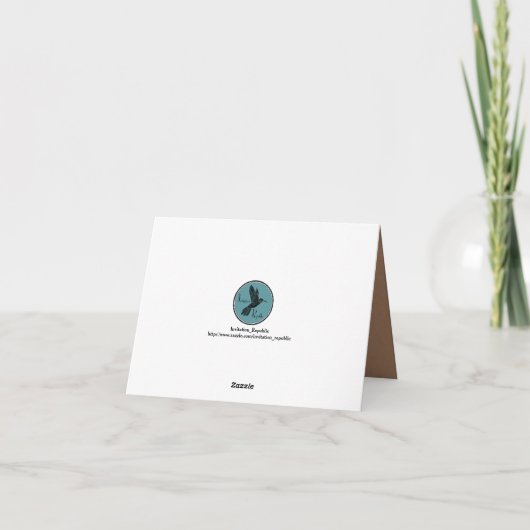 Eet, drink & ben het Gehuwde Rustieke Huwelijk van Bedankkaart (Achterkant)