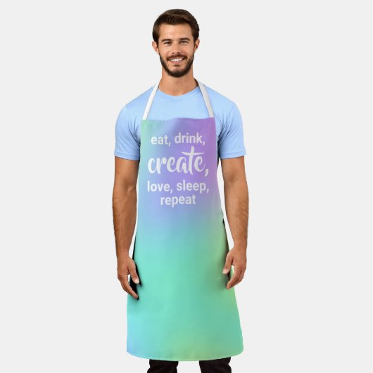 Eet, Drink, Creëer, Liefde, Slaap, Schort herhalen (Gedragen)