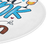 Eet, Drink & Dank Ronde Glas Snijplank (Hoek)
