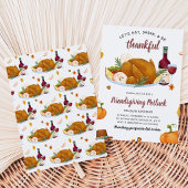 Eet Drink Dankbaar Thanksgiving Kaart