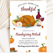 Eet Drink Dankbaar Thanksgiving Kaart