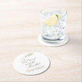 Eet Drink Dankbare Waterverf Thanksgiving Familie Ronde Kartonnen Onderzetter (Insitu)