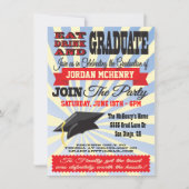 Eet, Drink en Afstuderen!  Afstudeeruitnodigingen Kaart (Voorkant)