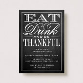 Eet-, Drink- en bekerige Thanksgiving van het kart Kaart