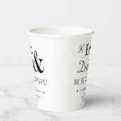 Eet Drink en ben 75 Retro 75e verjaardag Papieren Bekers (Rechts)