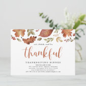 Eet, Drink, en ben de Thanksgiving van de Verlaten Kaart (Staand voorkant)