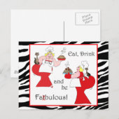 Eet, Drink en ben dood! Briefkaart (Voorkant / Achterkant)