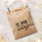 Eet, Drink en ben een enge halloween-partij Bedankzakje (Geknipt)