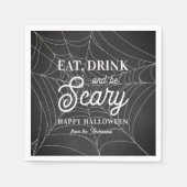 Eet, Drink en ben een enge halloween-partij Servet (Voorkant)