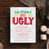 Eet, Drink en ben een lelijke kerstfeestdag Kaart