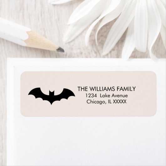 Eet Drink en ben eng Halloween Adresetiketten Etiket (Insitu)