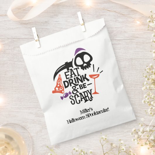 Eet Drink en ben eng Halloween Bedankzakje (Geknipt)