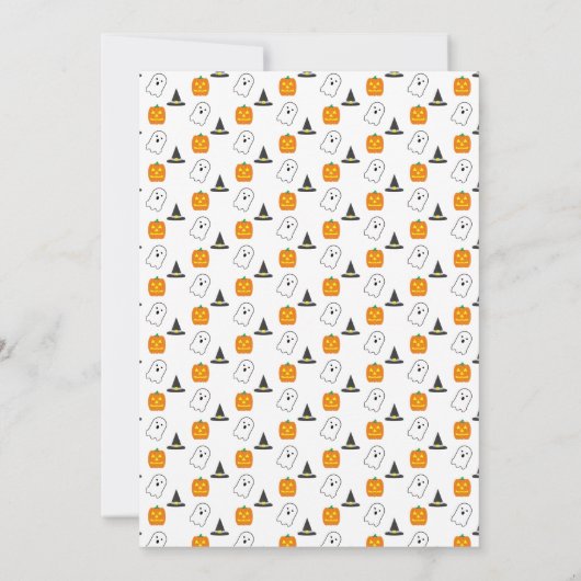 Eet, Drink en ben eng Halloween Kaart (Achterkant)