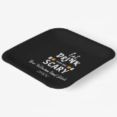 Eet, Drink en ben eng Halloween Papieren Bordje (Gebogen)