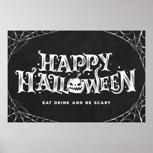 Eet, Drink en ben eng Halloween Poster (Voorkant)