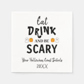 Eet, Drink en ben eng Halloween Servet (Voorkant)