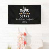 Eet, Drink en ben eng Halloween Spandoek (Insitu)