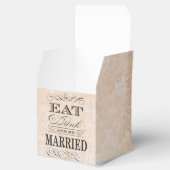 Eet Drink en ben getrouwd bruiloft gunst doos Bedankdoosjes (Geopend)