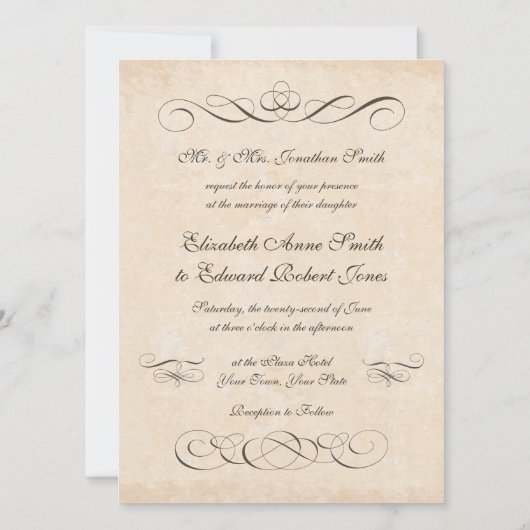 Eet, Drink en ben getrouwd  stijl bruiloft Kaart (Achterkant)