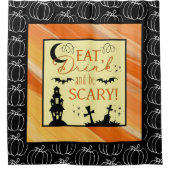 Eet Drink en ben het eng Gordijn van de Halloween  (Voorkant)