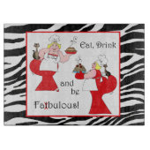 "Eet, Drink en ben vetbulusachtig!" Snijplank (Voorkant)